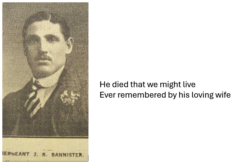 John Robert Bannister Headstone