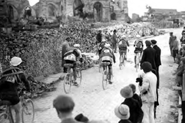 Riding through the ruins of war on the Circuit des Champs de Bataille