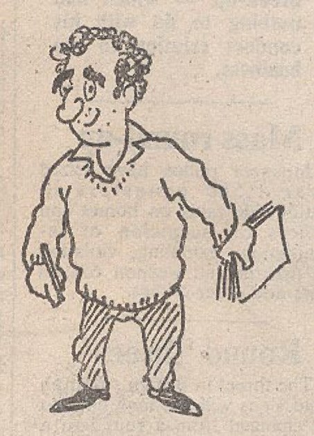 Self-caricature of John Harris