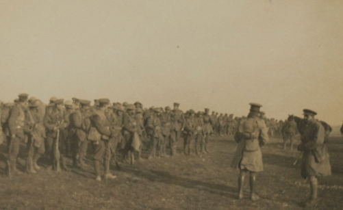 Soldiers of 4th Battalion The Worcestershire Regiment at Cambrai, 1917