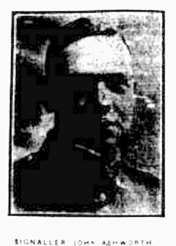 19 September 1918 : Signaller John Ashworth