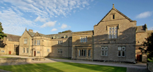 Sedbergh School fron the cloisters