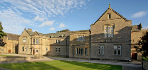 Sedbergh School fron the cloisters