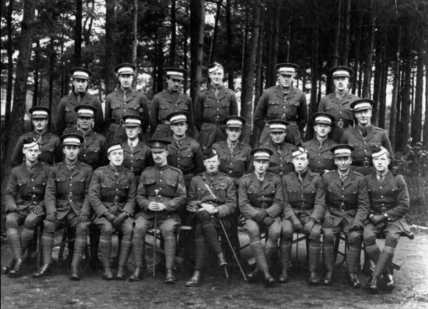 Men of the 20th Officer Cadet Battalion, shown in December 1917 by which time all would have been expected to have two years service prior to commissioning CC BY-SA 2:0 Hampshire and Solent Museums