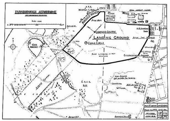 A plan of the factory airfield in 1916. Journal of Aeronautical History Paper 2020/04