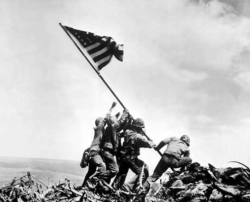 Flag raising on Iwo Jima. February 23rd 1945 Joe Rosenthall Associated Press