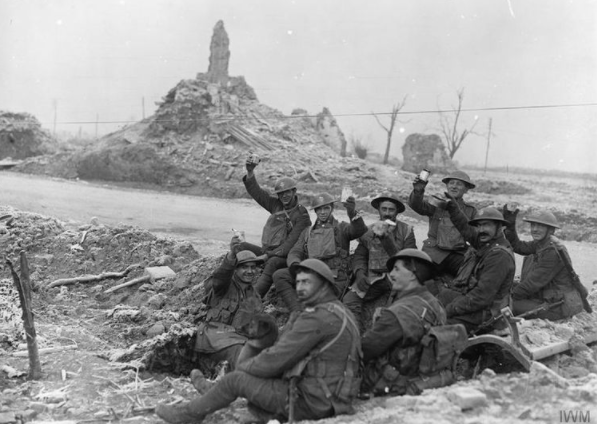 Men of a pioneer battalion of the West Yorkshire Regiment, possibly 21st (Service) Battalion (Wool Textile Pioneers). Wikimedia Commons