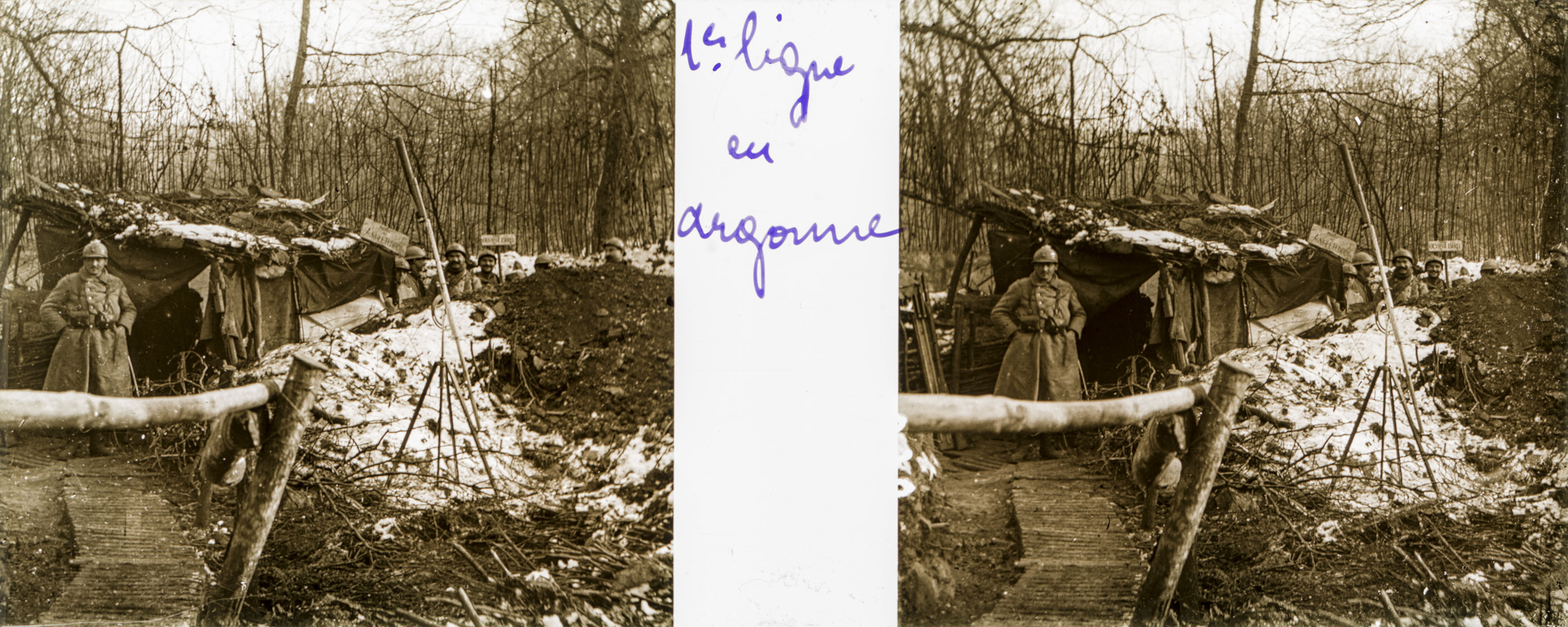 1er ligne en Argonne - front line in Argonne