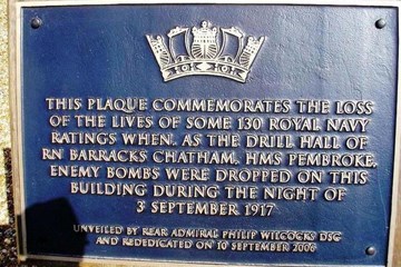 The Air Raid on Chatham Drill Hall 3 September 1917
