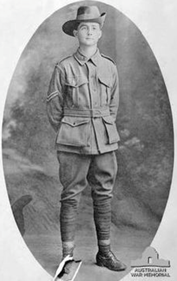 Corporal John Beresford Bryson from the Virtual War Memorial of Australia