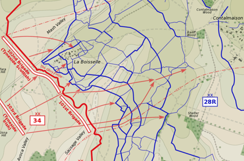 Ovillers & La Boiselle sector - 1 July 1916