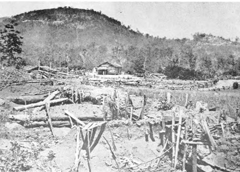 The American Civil War: Federal entrenchments at the foot of Keneshaw Mountain, 1864 (Photo: IWM Q451790