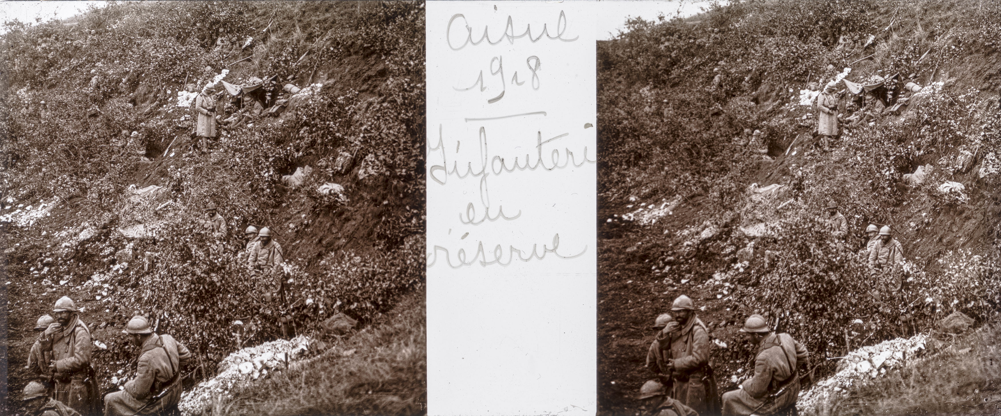 Aisne 1918,  infanterie en réserve - reserve infantry, Aisne 1918 