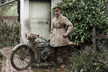 'Motorcycle Despatch Riders In 1914' by Nick Shelley