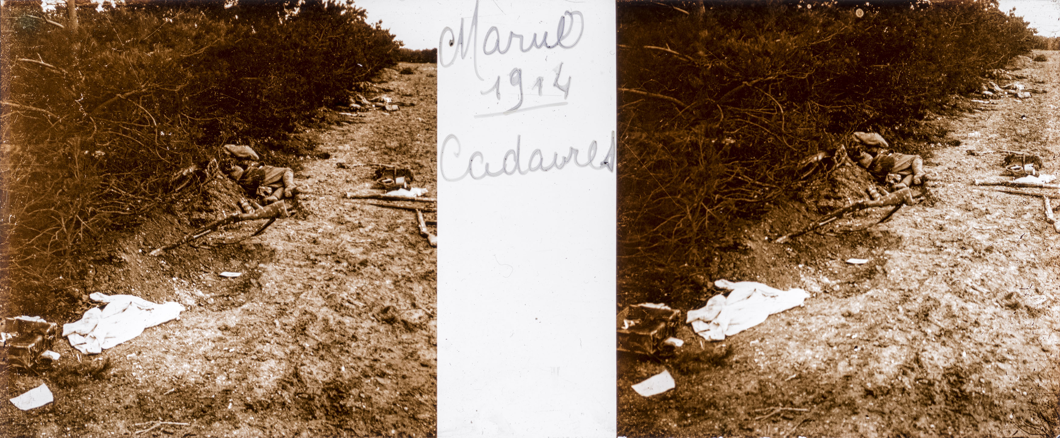 Marne 1914, cadavres - corpses at the Marne 1914