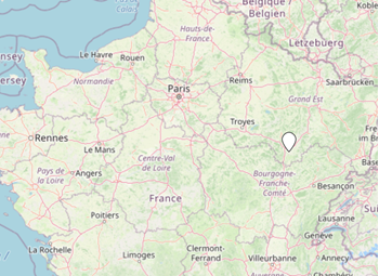 Location of Langres in France using OpenStreetMap (CC)