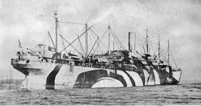 USS President Grant in camouflage, 1918