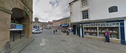 T.M.Wilcox, Jewellers, 12 Market Street, Alnwick. Image Capture 2017 (c) Google Street View