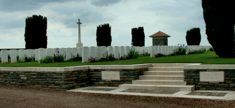 Vaulx Hill Cemetery, France. Image courtesy of the CWGC