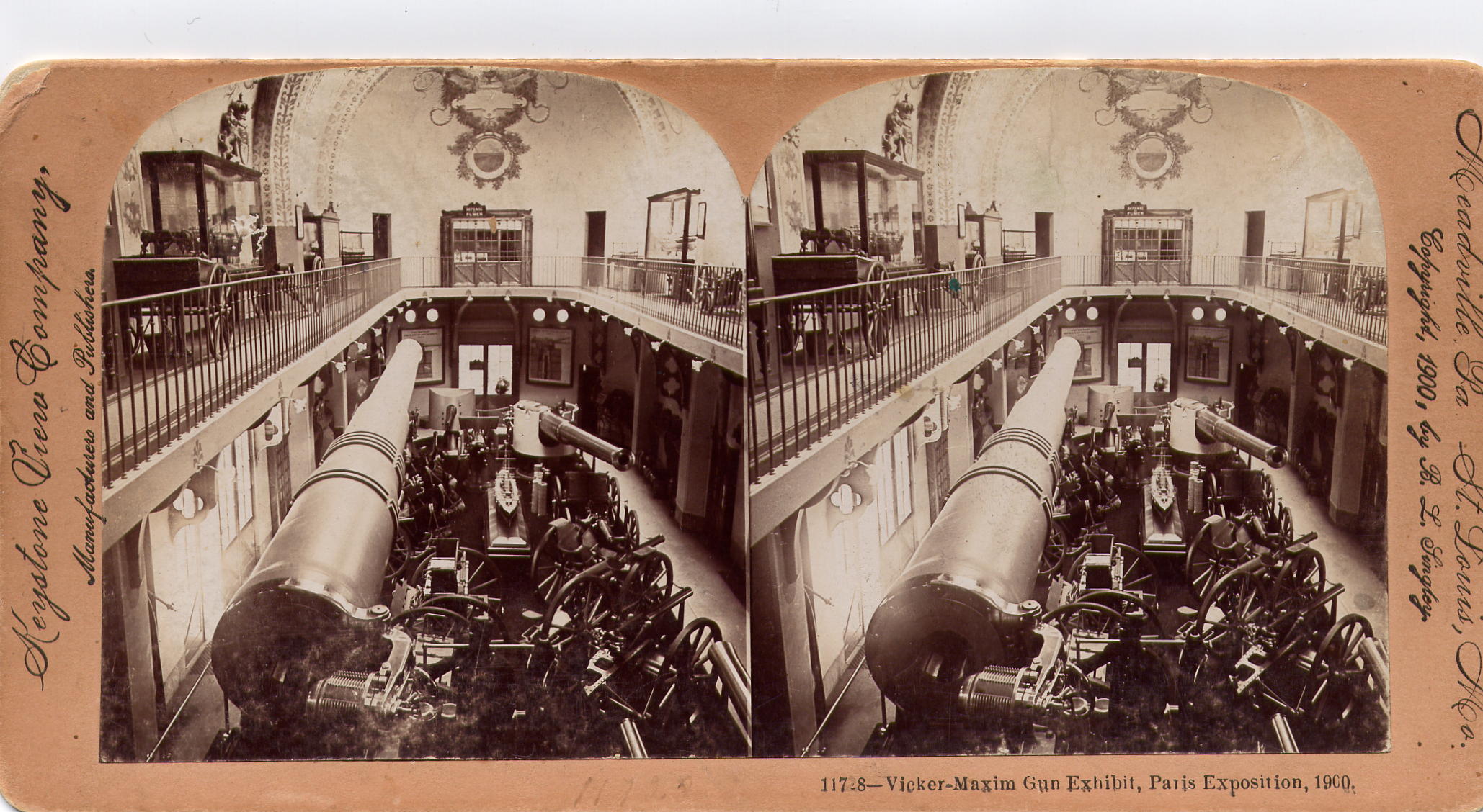 Vicker-Maxim Gun Exhibit, Paris Exposition, 1900