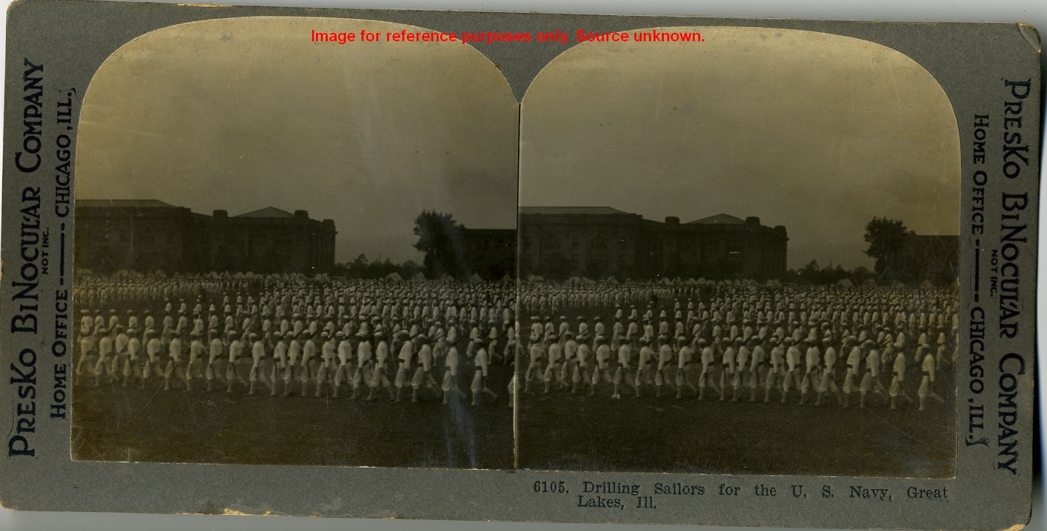 Drilling Sailors for the U. S. Navy, Great Lakes, Ill.
