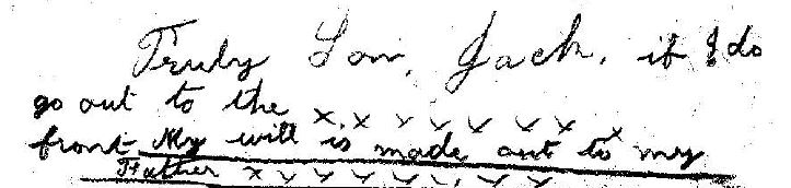 The Last Sentence Of John Davill's Letter