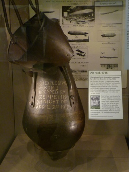 An Unexploded Bomb Dropped From A Zeppelin In 1916.