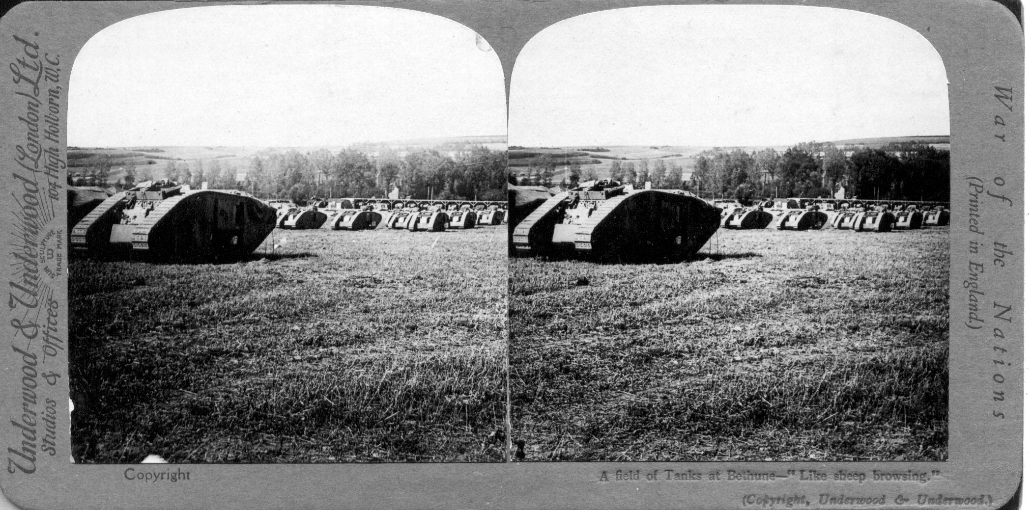 A field of Tanks at Bethune--"Like sheep browsing"