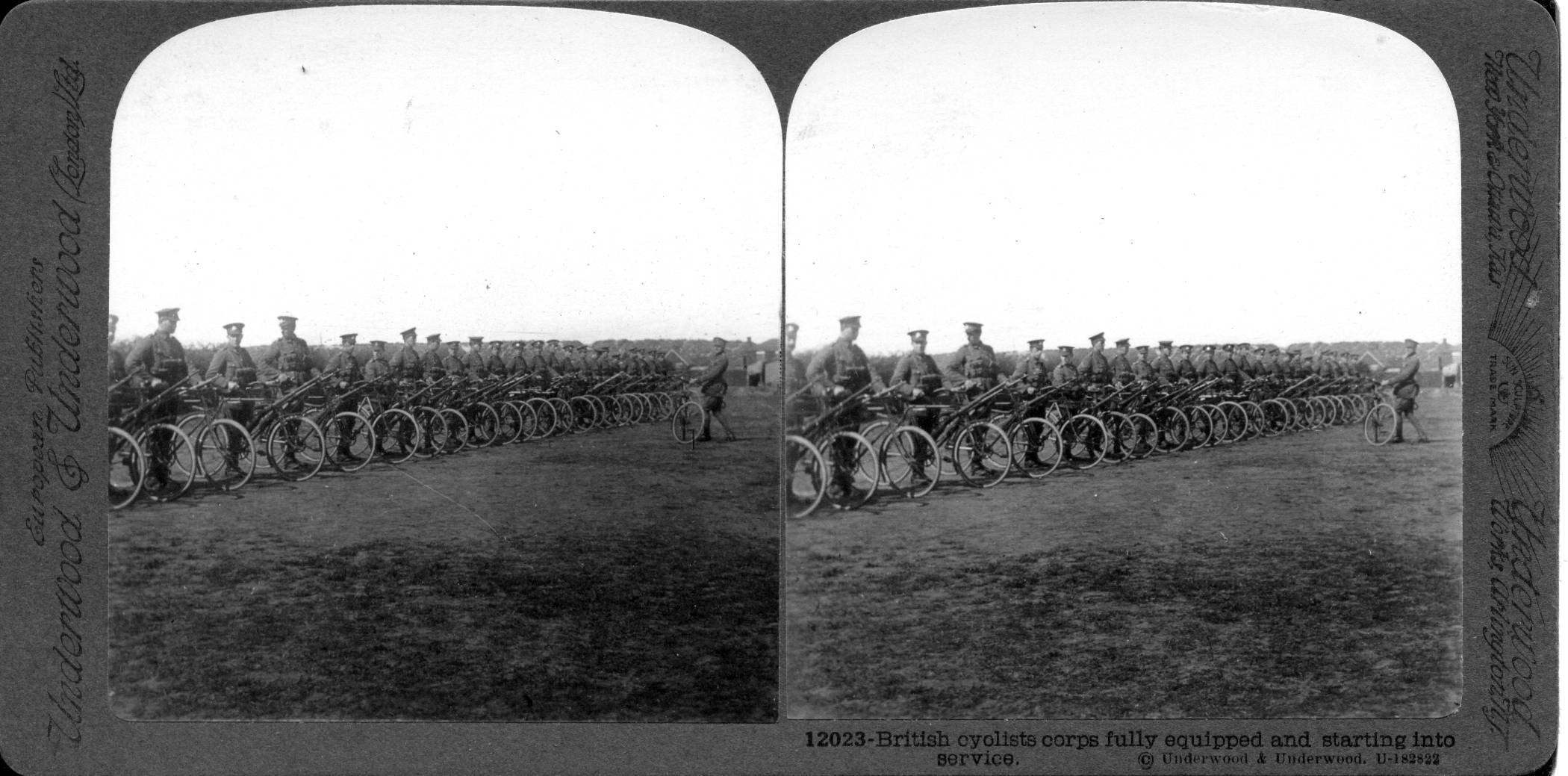 British cyclists corps fully equipped and starting into service