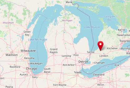Location of Alsa Craig, Ontario, Canada (OpenStreetMap)
