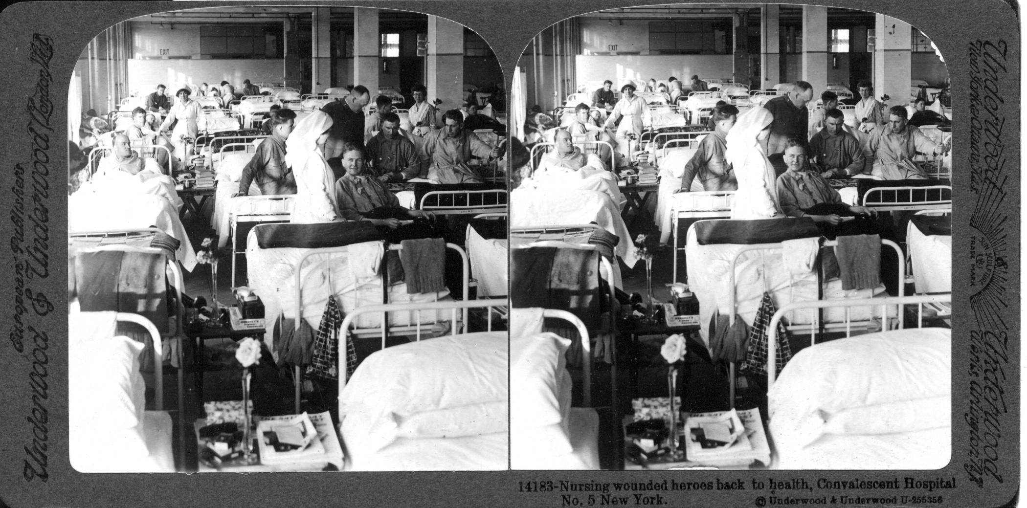 Nursing wounded heroes back to health, Convalescent Hospital No. 5