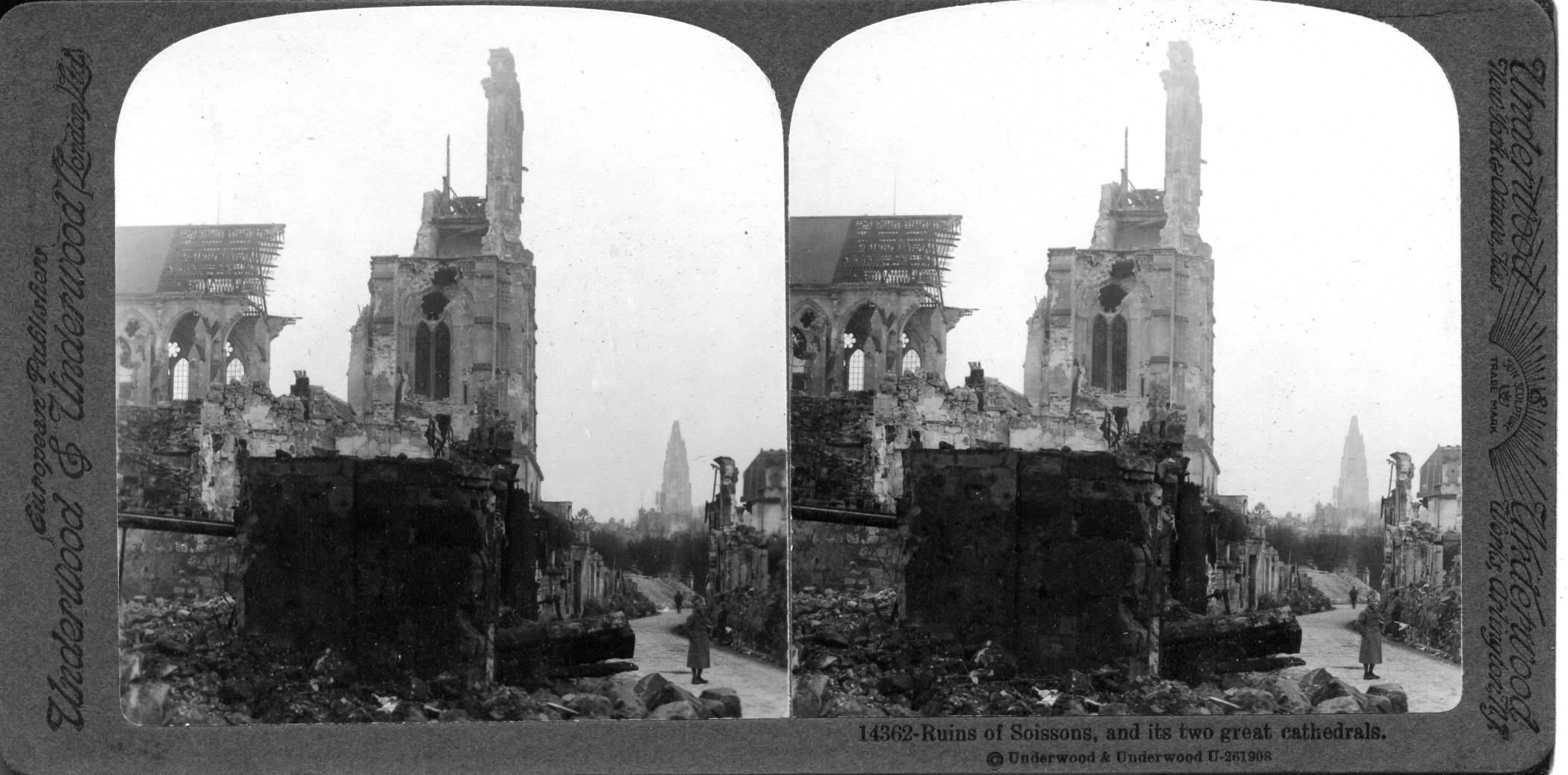 Ruins of Soissons, and its two great cathedrals