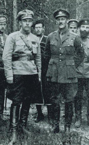 Thord Gray (in Canadian uniform) with General Gajda
