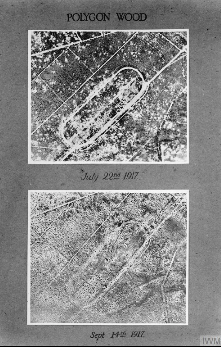 Air Photo. Polygon Wood. Sheet 28 J. 9 etc. No. 10982.© IWM Q 45149