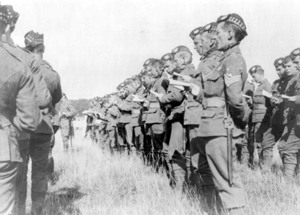 Church Parade in the Field