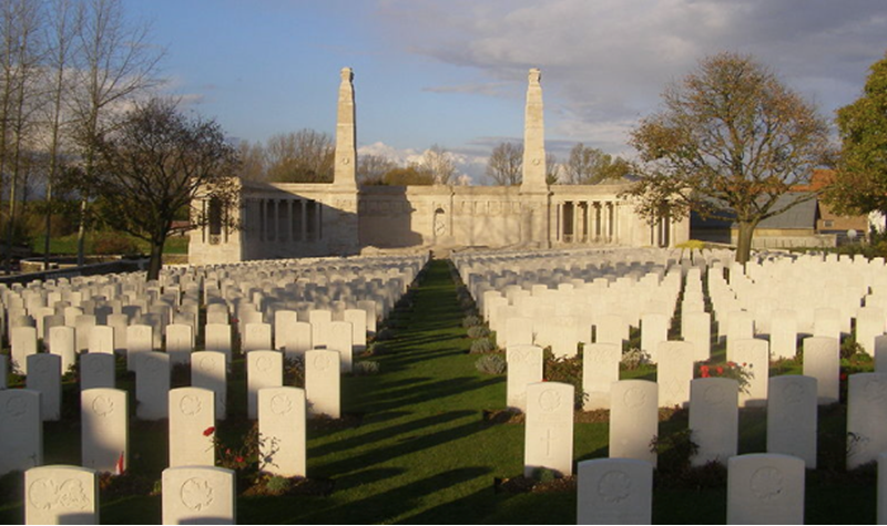 Vis en Artois British Cemetery and Memorial, France (Commonwealth War Graves Commission) by MilborneOne CC BY SA 3.0