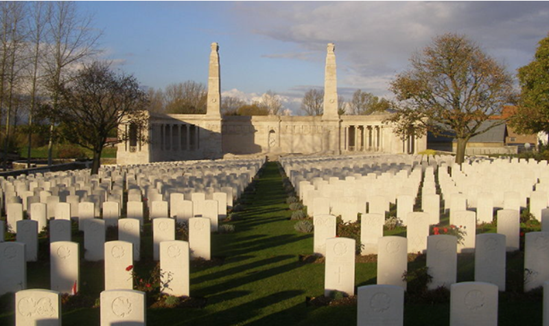 Vis en Artois British Cemetery and Memorial, France (Commonwealth War Graves Commission) by MilborneOne CC BY SA 3.0