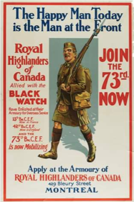 Canadian Recruitment Poster of the First World War