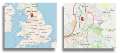 Location of Abel Street, Burnley CC OpenStreetMap