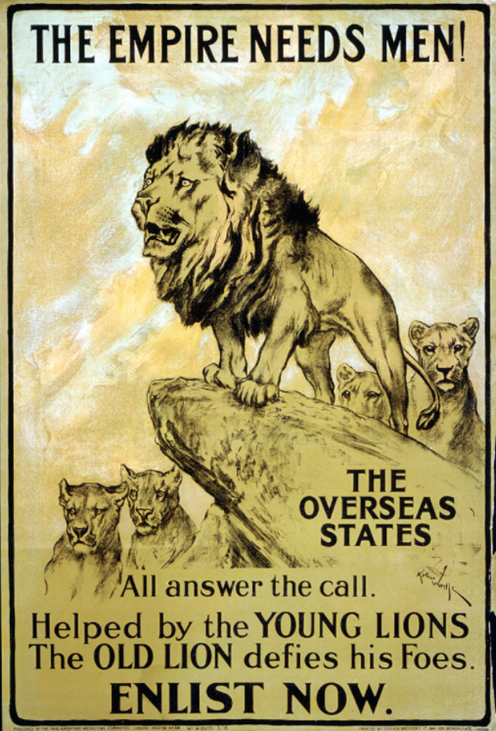 "The empire needs men!" war poster created [between 1914-1918] from the Archives of Ontario poster collection.