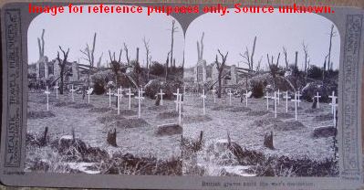 British graves amid the war's desolation
