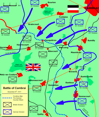 The German counter-attact at the Battle of Cambrai CC BY 2.5