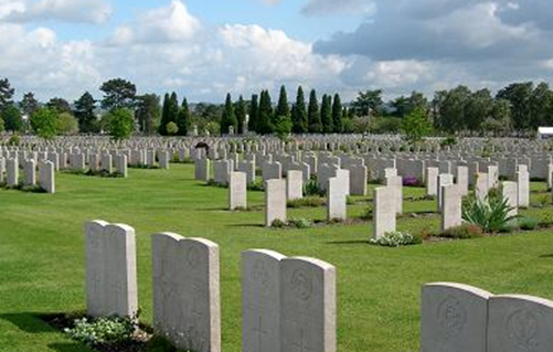 St.Sever Cemetery, on the eastern edge of the southern Rouen suburbs of Le Grand Quevilly and Le Petit Quevilly (cc WikiTree)