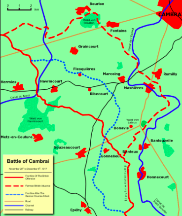 Front lines before and after the battle (Schlaengel89 CC BY-SA 3.0)
