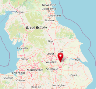 Location of Moss, Yorkshire (cc OpenStreetMap)