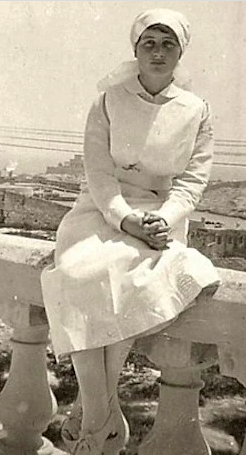The young Vera Brittain nursing in Malta