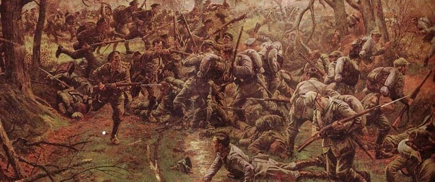 "The Battle of Nonne Bosschen, 11th November 1914" by Vern Littley