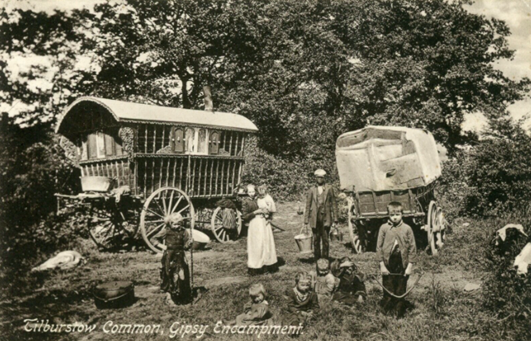 Tilburstow Gypsy Encampment Gypsy c.1910