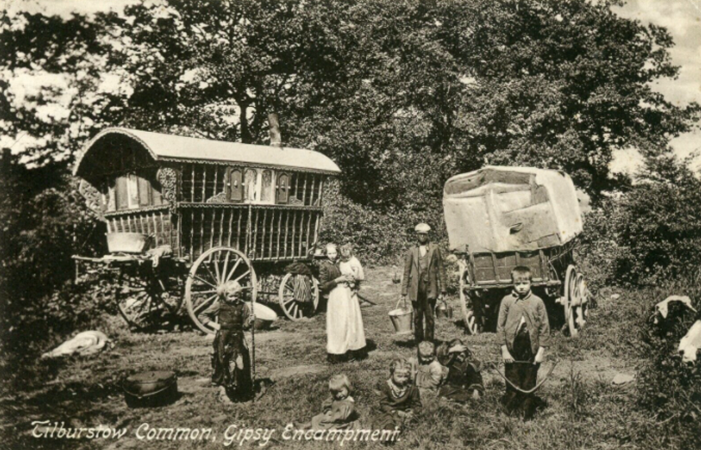 Tilburstow Gypsy Encampment Gypsy c.1910