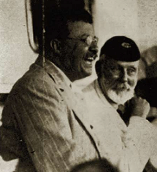Theodore Roosevelt and Selous in Africa, ca 1909.